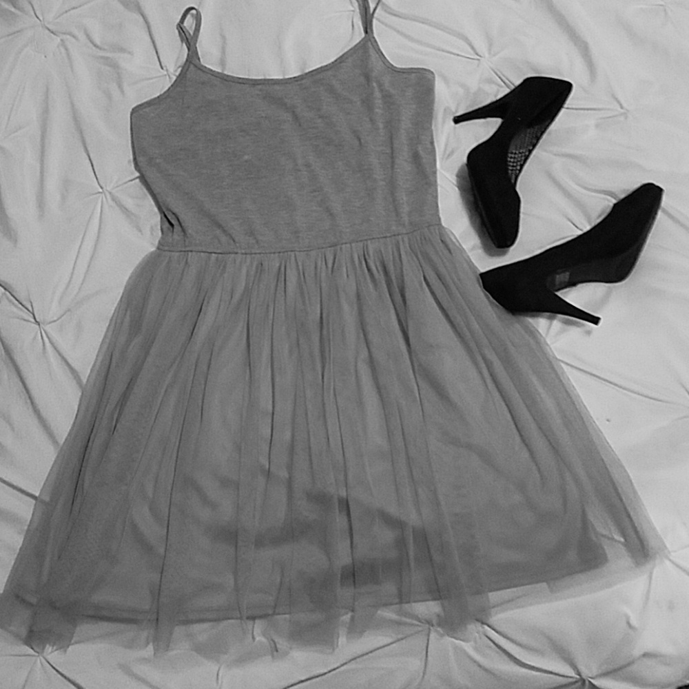 Tulle tank top dress